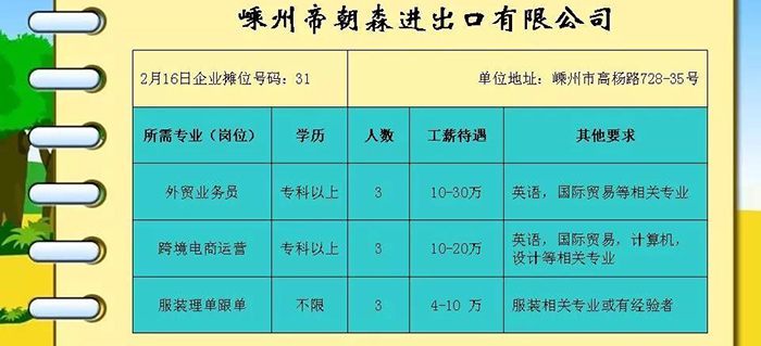 嵊州招聘网最新招聘信息，职业起点站，寻找你的理想岗位！