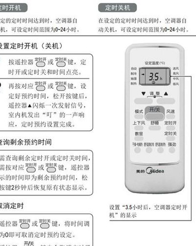 美的空调最新遥控图解，详细步骤指南与操作说明