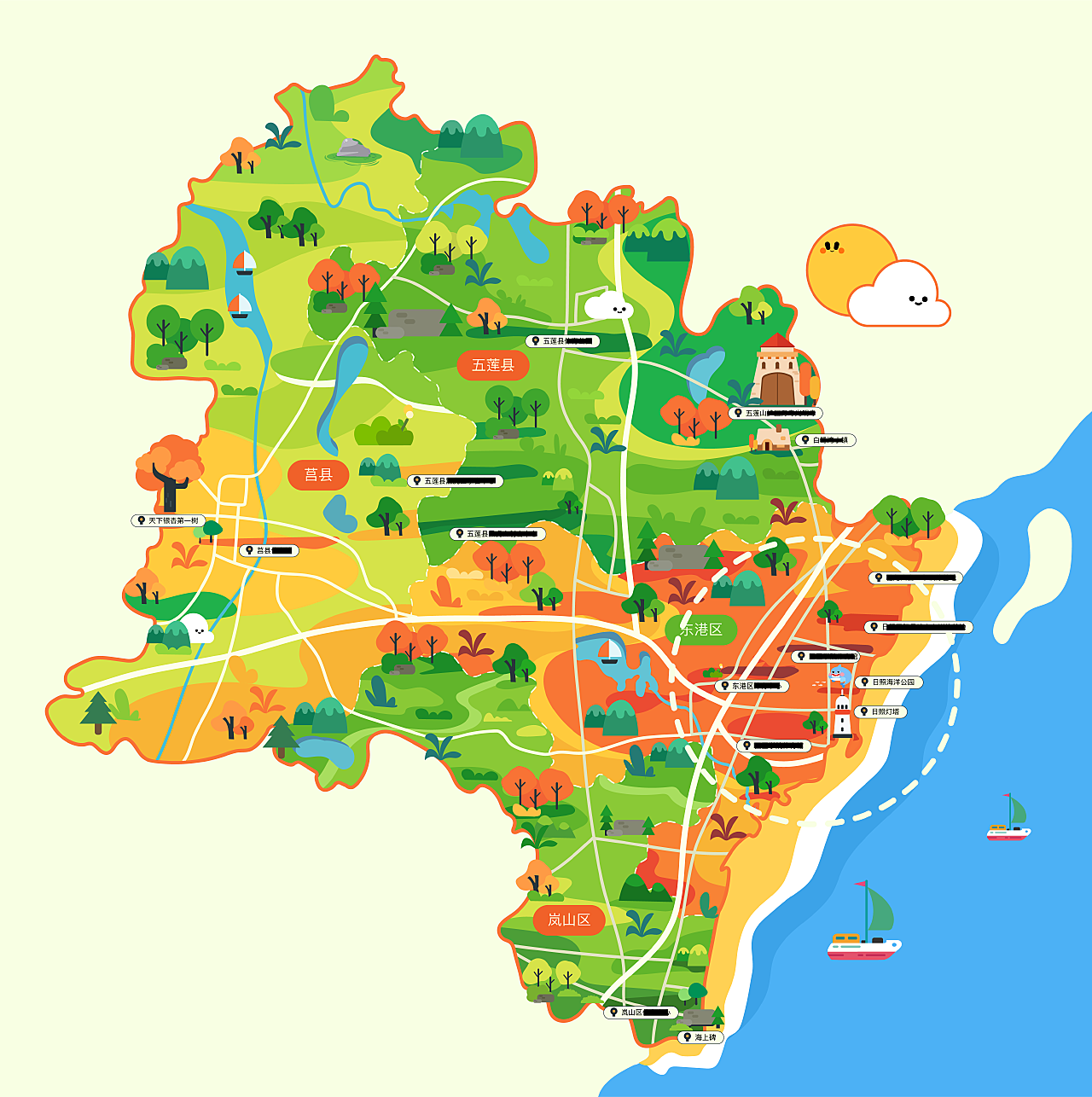 日照市区最新地图，轻松探索自然美景的指南