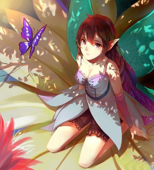 动漫精灵美女，梦幻般的存在