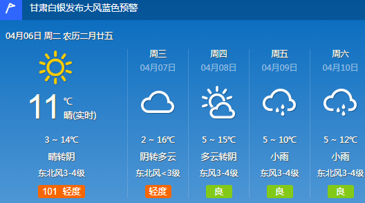 白银最新天气预报及气候特点解析
